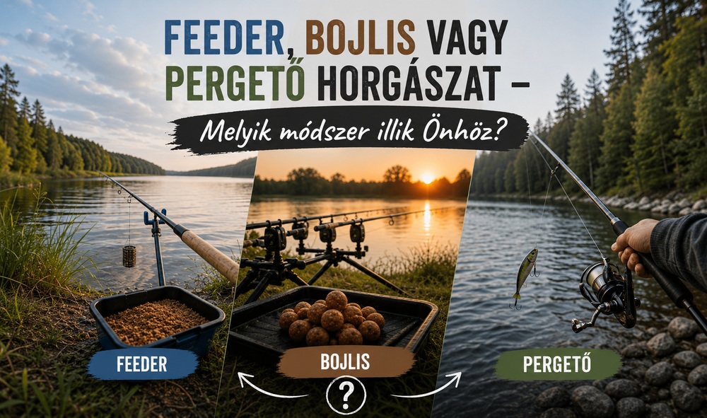 Feeder, bojlis vagy pergető horgászat – Melyik módszer illik Önhöz?